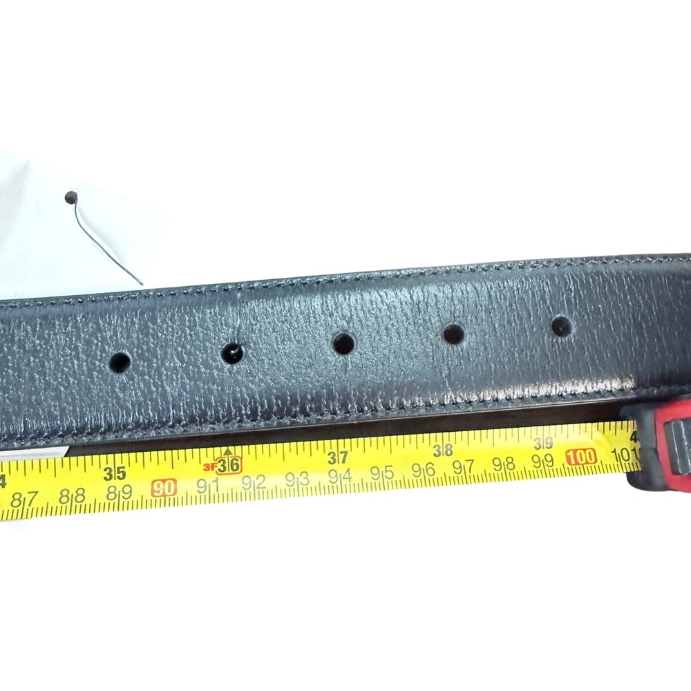 Gucci 495122 Black Leather Bee and Star Print Belt Gold‎ Buckle size 95/38 - Picture 12 of 12